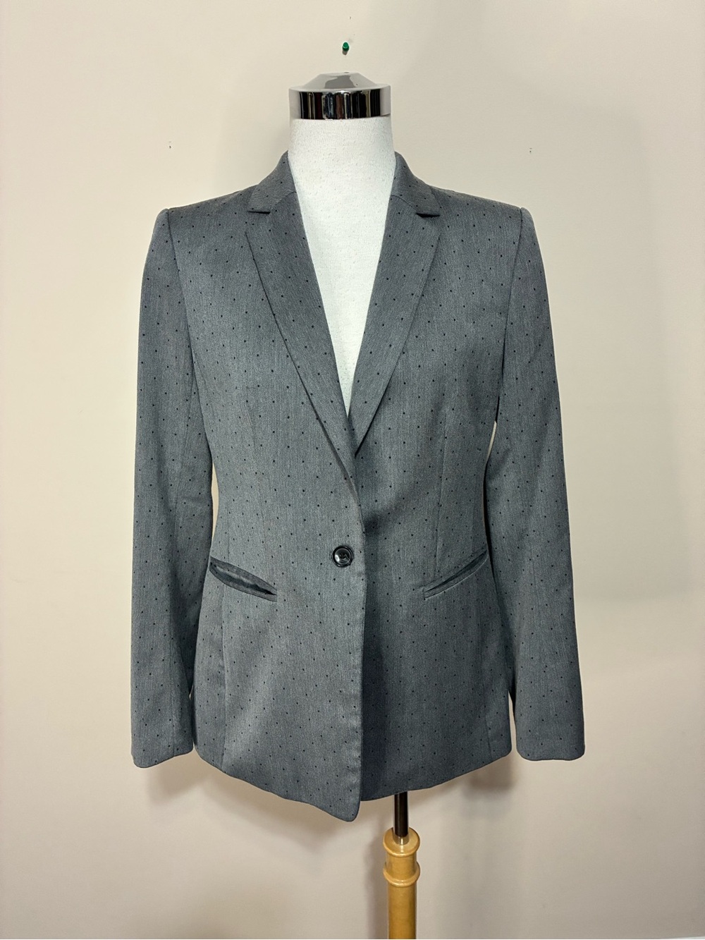 Banana Republic Women’s Gray Pindot Women's Blazer